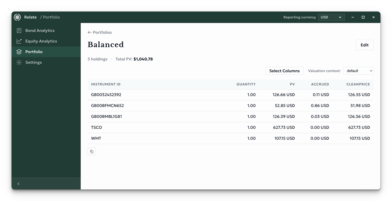 a simple portfolio with a mix of stocks andbonds